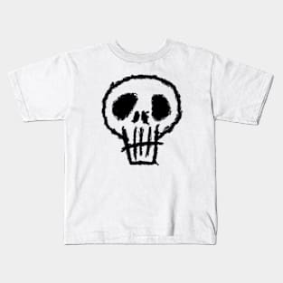 painted minimalistic Skull Kids T-Shirt